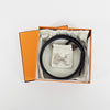 Hermes Reversible Dual-Sided Black 32mm Belt with Silver Buckle 160106348 [P]