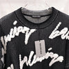 BALENCIAGA Baumwolle 3D Scribble Logo Strick L 7846 163158821 [P]