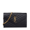 SAINT LAURENT Cassandra Matelassé Kettenhandtasche 377828 BOW01 1000 146334048 [P]