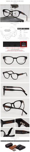 ZEGNA Brille EZ5174 001 Schwarz Hornrand Rund 62385706 [P]