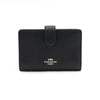 Coach Black Silver Logo Medium Corner Zip Women’s Wallet 56562 152316469 [P]