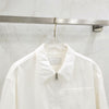 Prada White Logo Denim Zip-Up Jacket M 6237 163158651 [P]