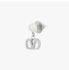 Valentino Crystal Pearl Drop Earrings 161768666 [P]