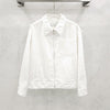 Prada White Logo Denim Zip-Up Jacket M 6237 163158651 [P]