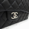 CHANEL Klassische Flap Bag Maxi Lammleder Schwarz mit Silber-A58601 10118 14376699 [P]