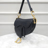 DIOR ブラックレザーサドルストラップバッグ 702 163156280 [P]