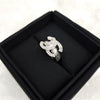 CHANEL CCロゴクリスタルリング 11号 7939 163157808 [P]