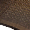 LOUIS VUITTON ブラウンシルク混合モノグラムシャインショールスカーフ aa65459 157917063 [P]