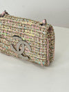 CHANEL ビッグCCツイードピンクチェーンショルダーバッグ 3VCHB28765 129344812 [P]