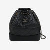 CHANEL Gabrielle Backpack Small Black Chip 162888369 [P]