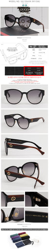 GUCCI Sonnenbrille GG1304SK 001 große runde Hornbrille 62831723 [P]
