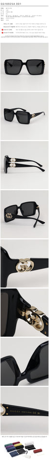 GUCCI Sonnenbrille GG1692SA 001 Asiatische Passform Oversize Hornbrille 150314552 [P]