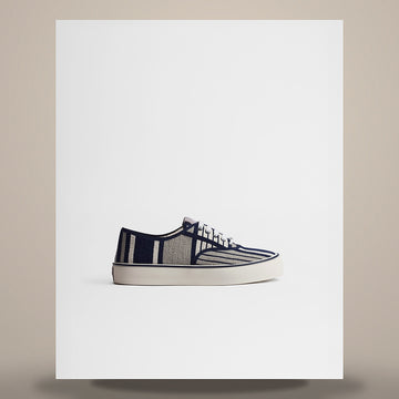Dior Riviera Saltwind Sneakers Gray & Blue Oblique Stripe Jacquard 3SN348ADN_H533 158758752 [P]