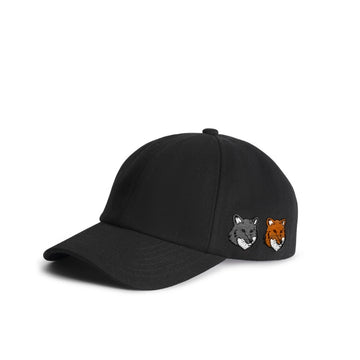 MAISON KITSUNE Doppelter Fox-Head Baseballcap OM611CFWW0096 P190 150510423