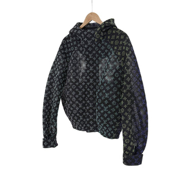 Louis Vuitton Men's Gradient Monogram Mesh Hooded Bomber Jacket Black 52 161290194 [P]