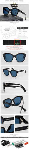 KENZO Sonnenbrille KZ40157I 01V Oversize Rechteckige Hornbrille Schwarz 115117754 [P]