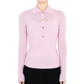 GANNI Polo-T-Shirt mit gesticktem Logo für Damen (Rosa) K2323 868 115734148
