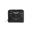 ZADIG & VOLTAIRE Geldbörse mit Monogramm-Muster LWSG03640 SCHWARZ 156496385 [P]