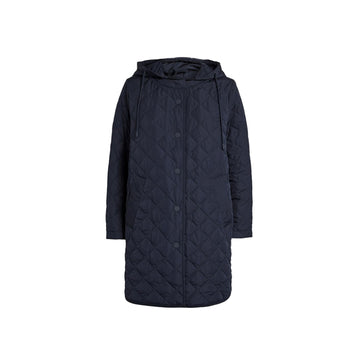 MAXMARA エリオ キルトフードジャケット ネイビー 2354910237 016 151008577