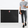 THOM BROWNE Pebble-Leder Drei Streifen Clutch 00198 001 47886546 [P]