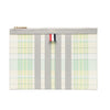 THOM BROWNE チェック柄プリントクラッチバッグ 99818039 [P]