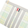 THOM BROWNE チェック柄プリントクラッチバッグ 99818039 [P]
