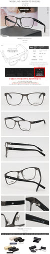 MONTBLANC MB0067O 005 ブラック ルテニウム メタルフレーム 65870199 [P]