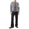 THOM BROWNE Schrägarm Waffle Sweatshirt MJT205A 06452 035 45714751 [P]