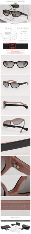 Moncler Sunglasses ML0115 005 Fashion Oval Frame 161508586 [P]