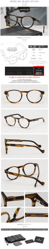 MONCLER Designer Brille ML5051 051 Luxus Runde Hornbrille 161284218 [P]