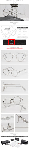 Moncler Eyeglass Frame ML5179 016 Luxury Silver Round Glasses 65871837 [P]