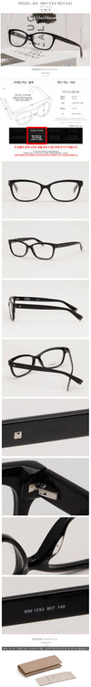 MaxMara Eyeglass Frame MM1293 807 Luxury Simple Square Unisex Horn Frame 161508604 [P]