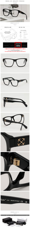 Off White Eyewear Frame OERJ07D 1000 Street Fashion 157640586 [P]