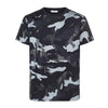 Valentino Camo Short Sleeve T-Shirt PV3MG00W 3MB QL0 45116530 [P]