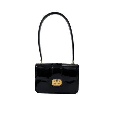CELINE ペタントカーフスキンレザー ジョセフィンショルダーバッグ ティンブラック 121423FYE 159344882 [P]