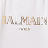 BALMAIN Button-Logo-Druck Baumwolltop RF11075 I042 45118326 [P]