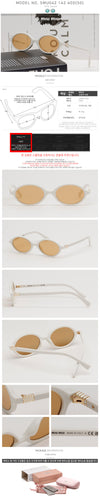 MIU MIU Sonnenbrille SMU04Z 142 40D Luxus Spiegel Weiß Hornrahmen 93890431 [P]