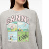 GANNI Grafisches Logo Sweatshirt T4284 921 156496388 [P]