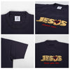 vetements Fringe Effect Logo Tee in Faded Navy 46671101 [P]