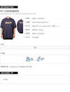 vetements Fringe Effect Logo Tee in Faded Navy 46671101 [P]