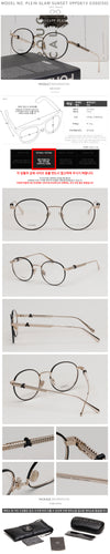 Philipp Plein Titanium Eyeglass Frame VPP061V 0300 Round Lightweight Luxury Metal Frame PLEIN GLAM SUNSET 137669491 [P]