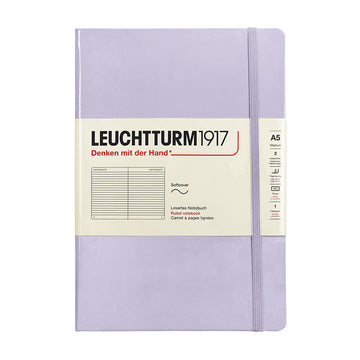 LEUCHURM Softcover Medium A5 Lilac, Drahtbindung Notizbuch 157225080