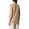 Balmain Gold Button Logo Print Cotton Top XF1EB005 BB02 45117564 [P]