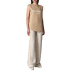 Balmain Gold Button Logo Print Cotton Top XF1EB005 BB02 45117564 [P]