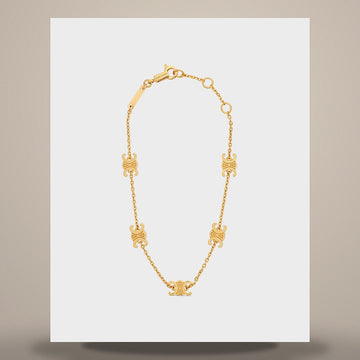 Celine Mini Triumph Bracelet - Gold Finish Brass 460MT6BRA.35OR 158501024 [P]